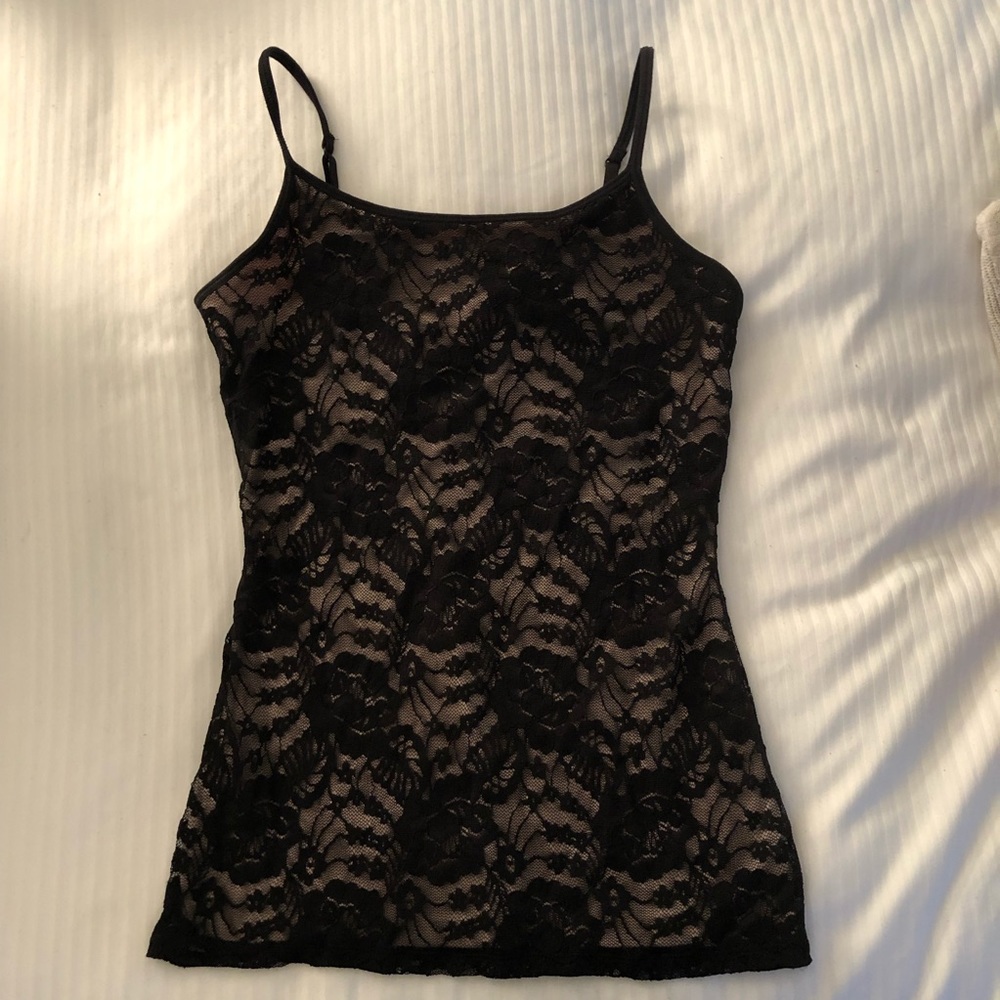 Black lace top